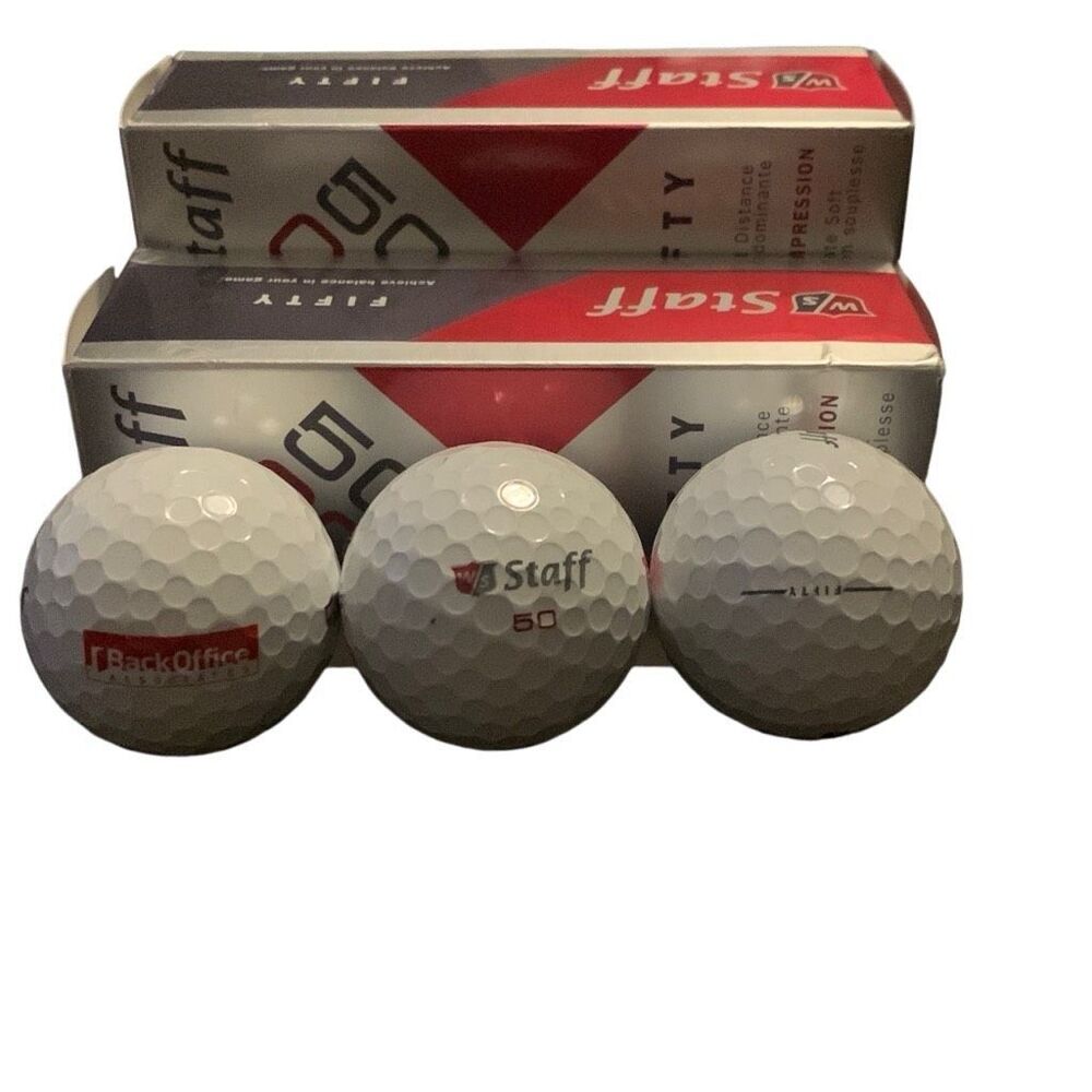 NEW Wilson Staff 50 50 Compression Golf Balls Lot of 2 Sleeves Unleash Your Best